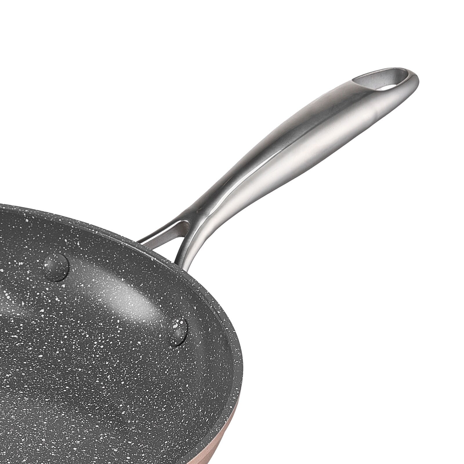 Aluminium Frying Pan Set Non Stick Coating Grey Kitchenware_voghion.com